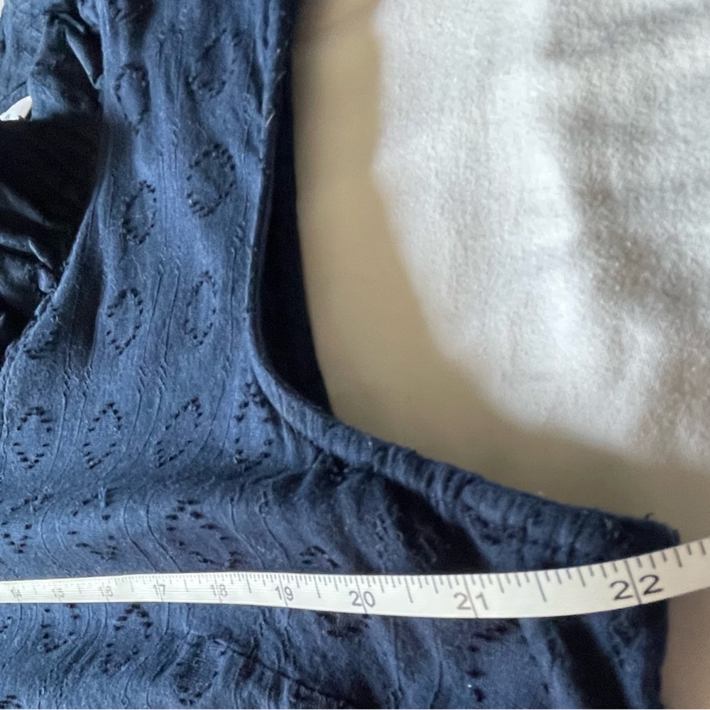 Crown & Ivy Navy Tiered Lined Midi Dress - Picture 6 of 8
